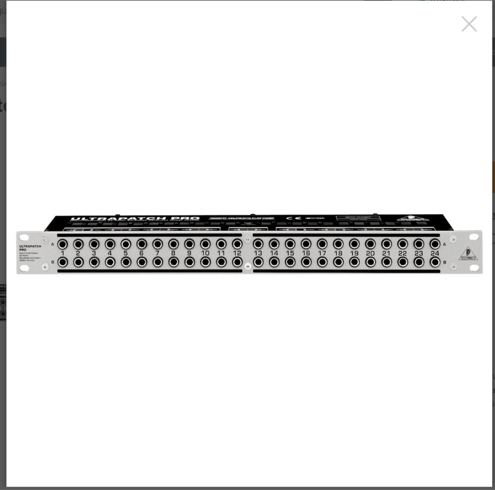 Behringer Ultrapatch PX3000 Patch Bay Balanceado
