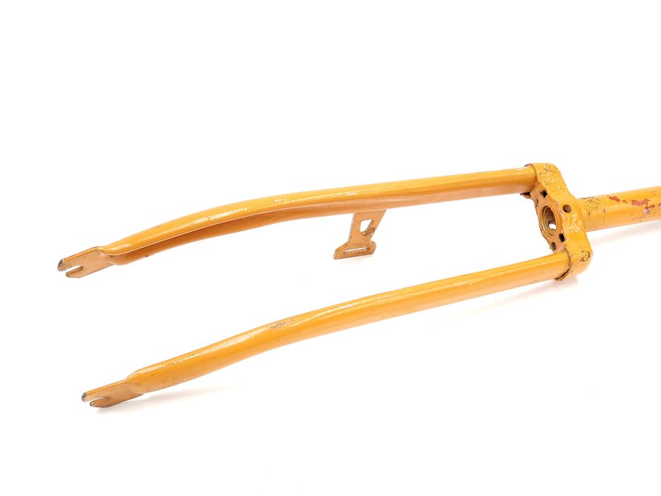 NOWY Widelec Romet Alka 24 cale żółte morelowe widełki