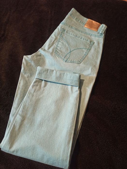 Bootcut bubblebutt turkusowy Calvin Klein Jeans Limited edition XS