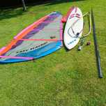 deska surfingowa  z żaglem 6,5m2 i masztem  komplet. SUP 3,2m