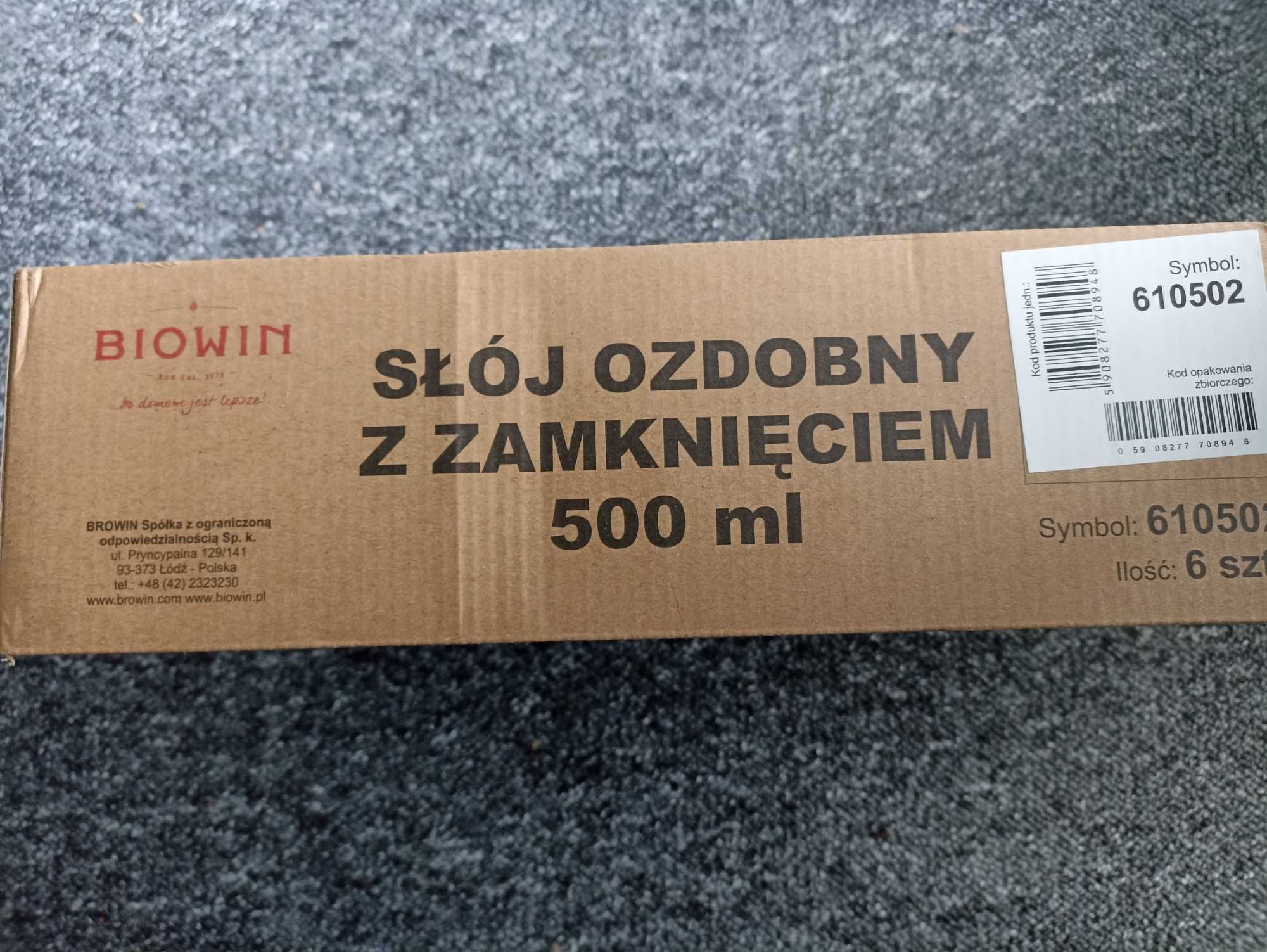 Słoik ozdobny z zamknięciem