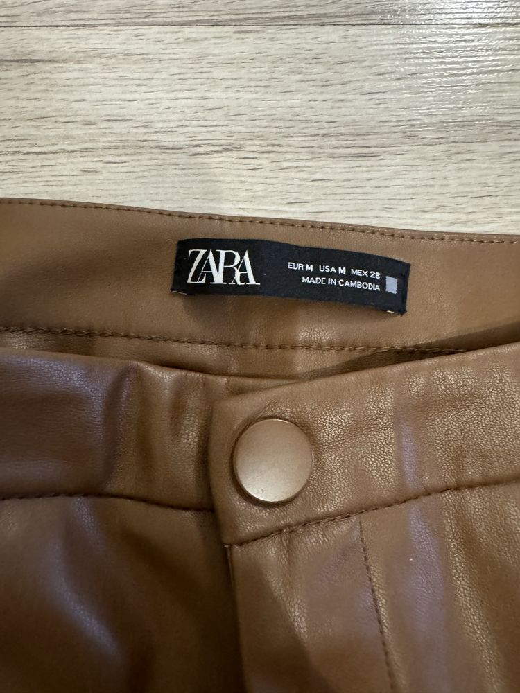 Продам лосіни Zara з еко шкіри, розмір М