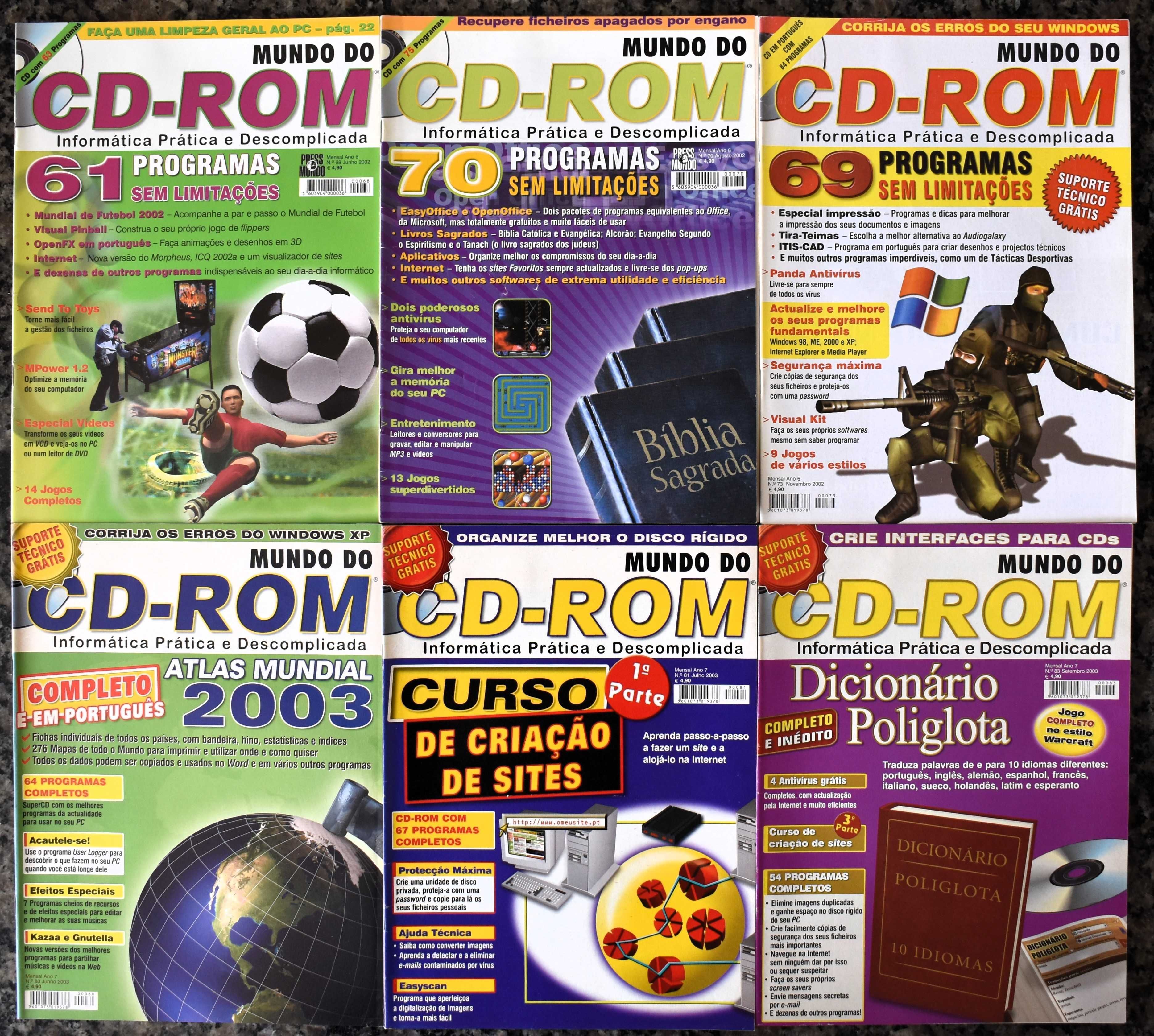 Revistas Mundo do CD-ROM e CD-ROM Fácil