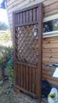 Pergola ścianka drewniana 254x 108 cm