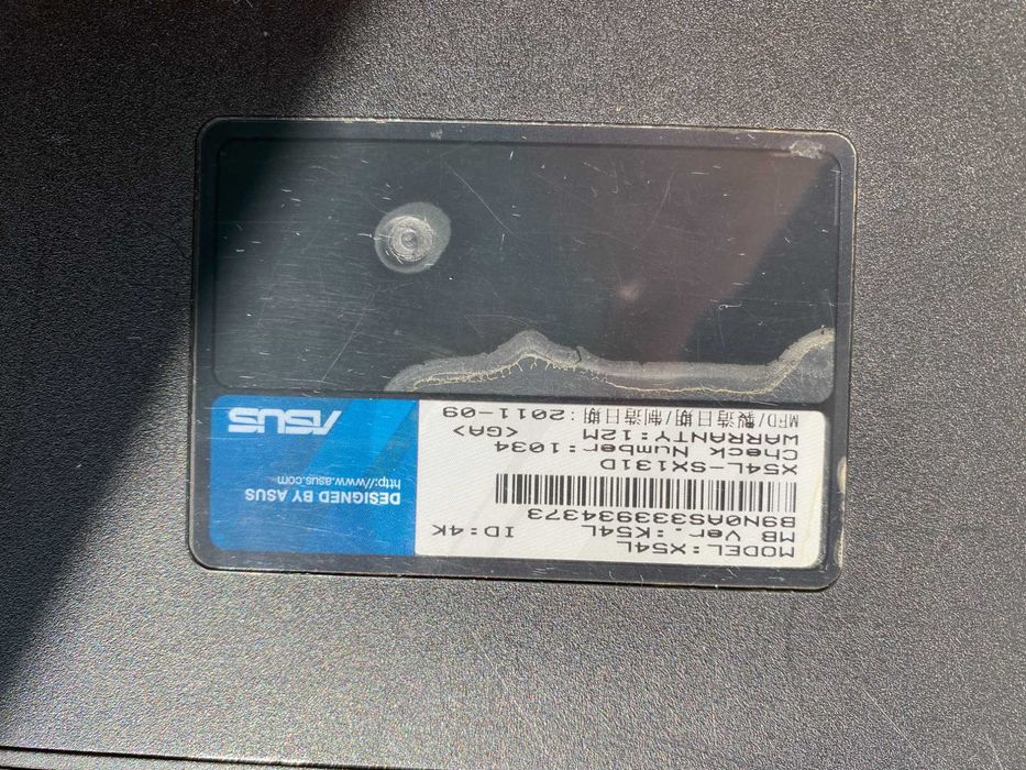 Komputer (Notebook, Laptop) ASUS X54L (X54L-SX131D)