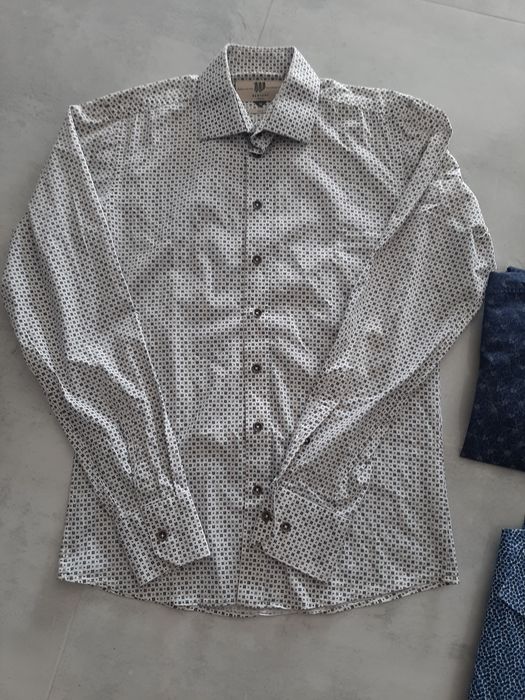 Markowa bawełniana koszula męska Bertoni M