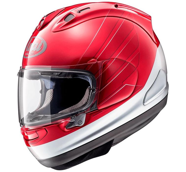 capacete arai rx-7v cb vermelho/branca