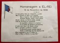 Poema de homenagem REI D MANUEL II 1908