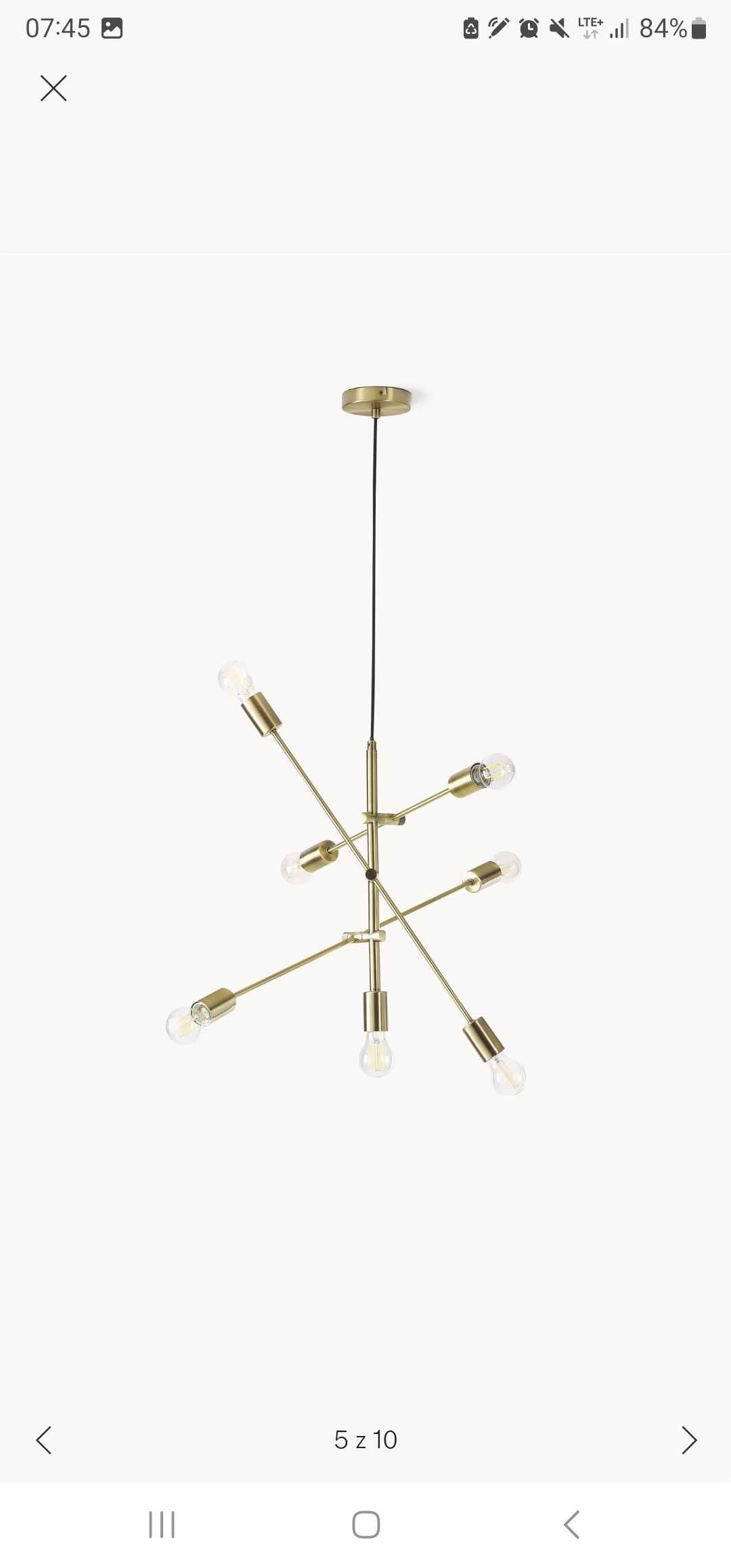 Żyrandol,  lampa wiszącą