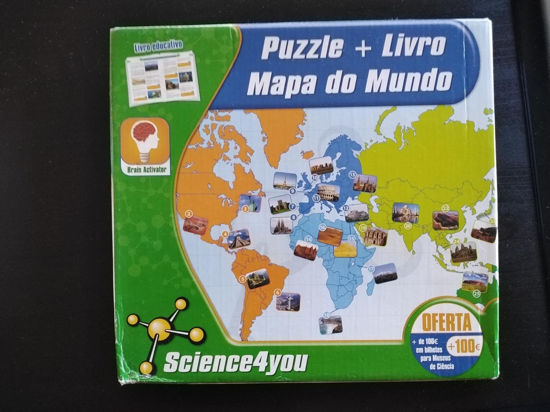 Jogo educativo "Mapa do mundo"