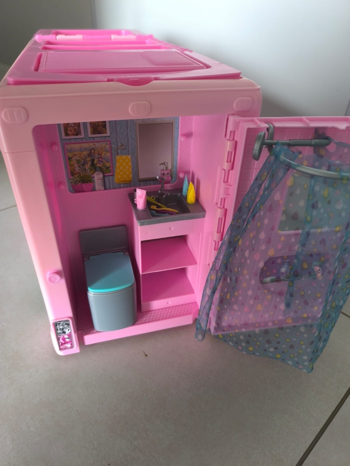 Kamper Barbie różowy