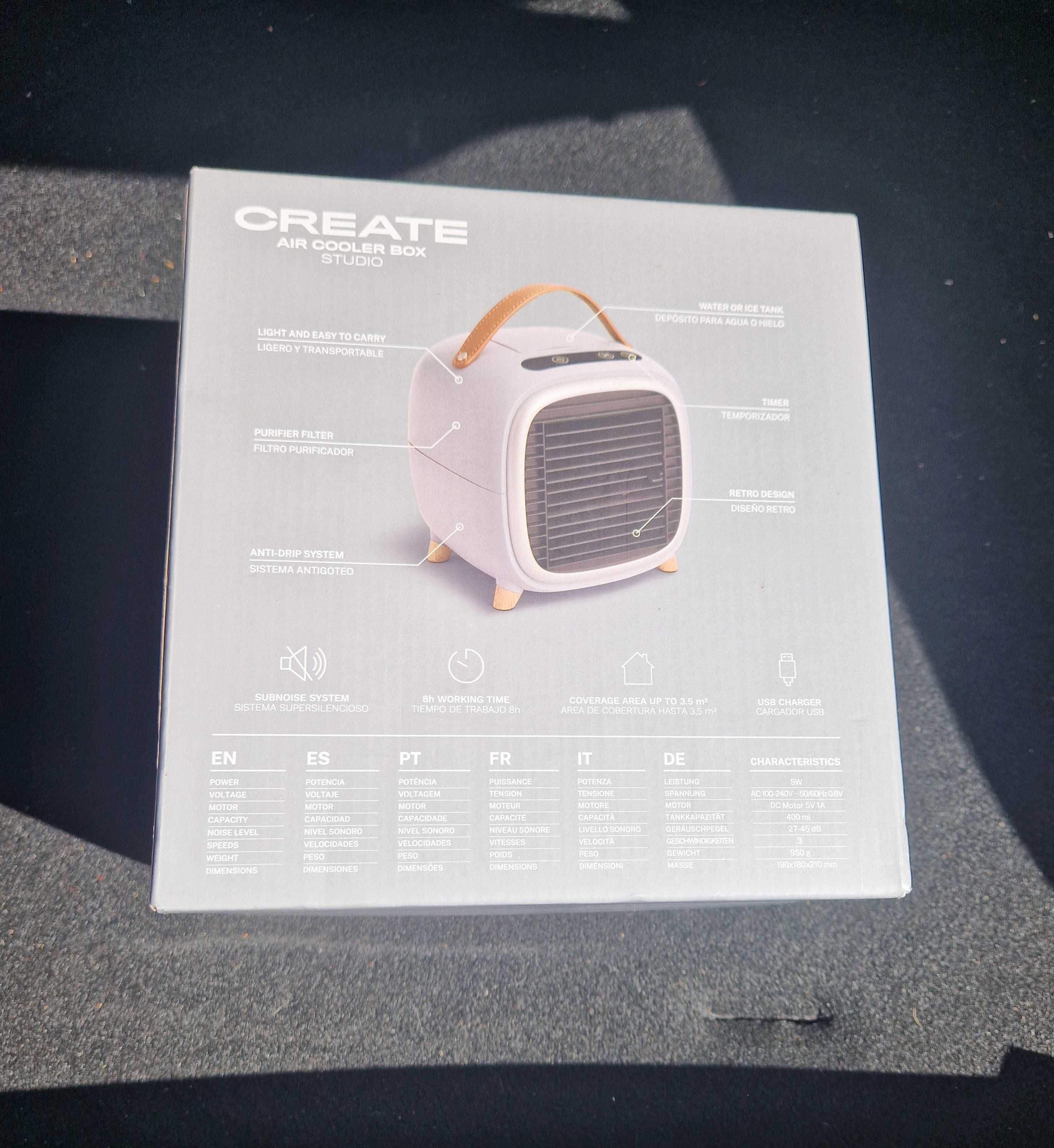 Wentylator Create AIR COOLER BOX STUDIO srebrny/szary