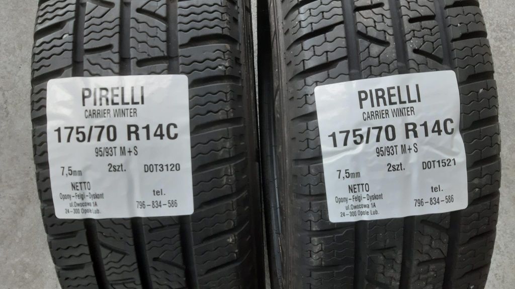 Opony Pirelli 175 70 R14C