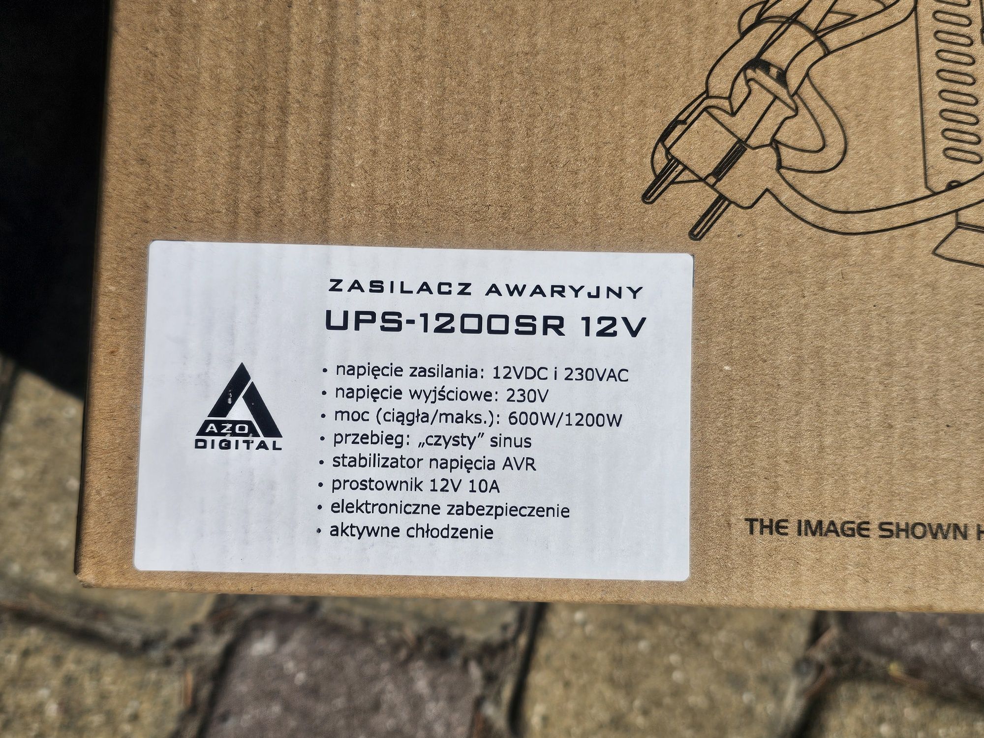 Інвертор Безперебійник Перетворювач напруги Azo Digital 1200W/600W