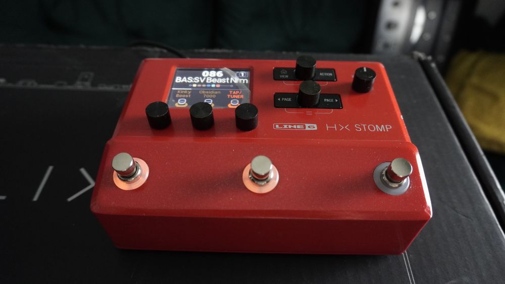 Hx stomp ltd run red line6 helix multiefekt czerwony