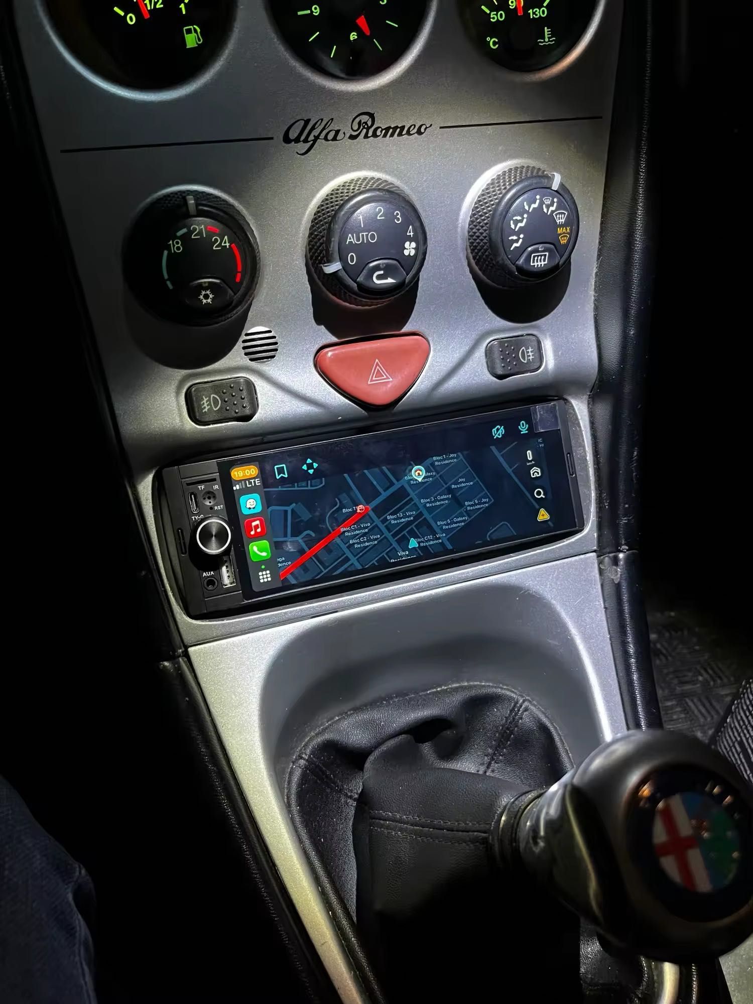 Auto-Rádio 1 Din CarPlay 7 polegadas 60x4w Novo