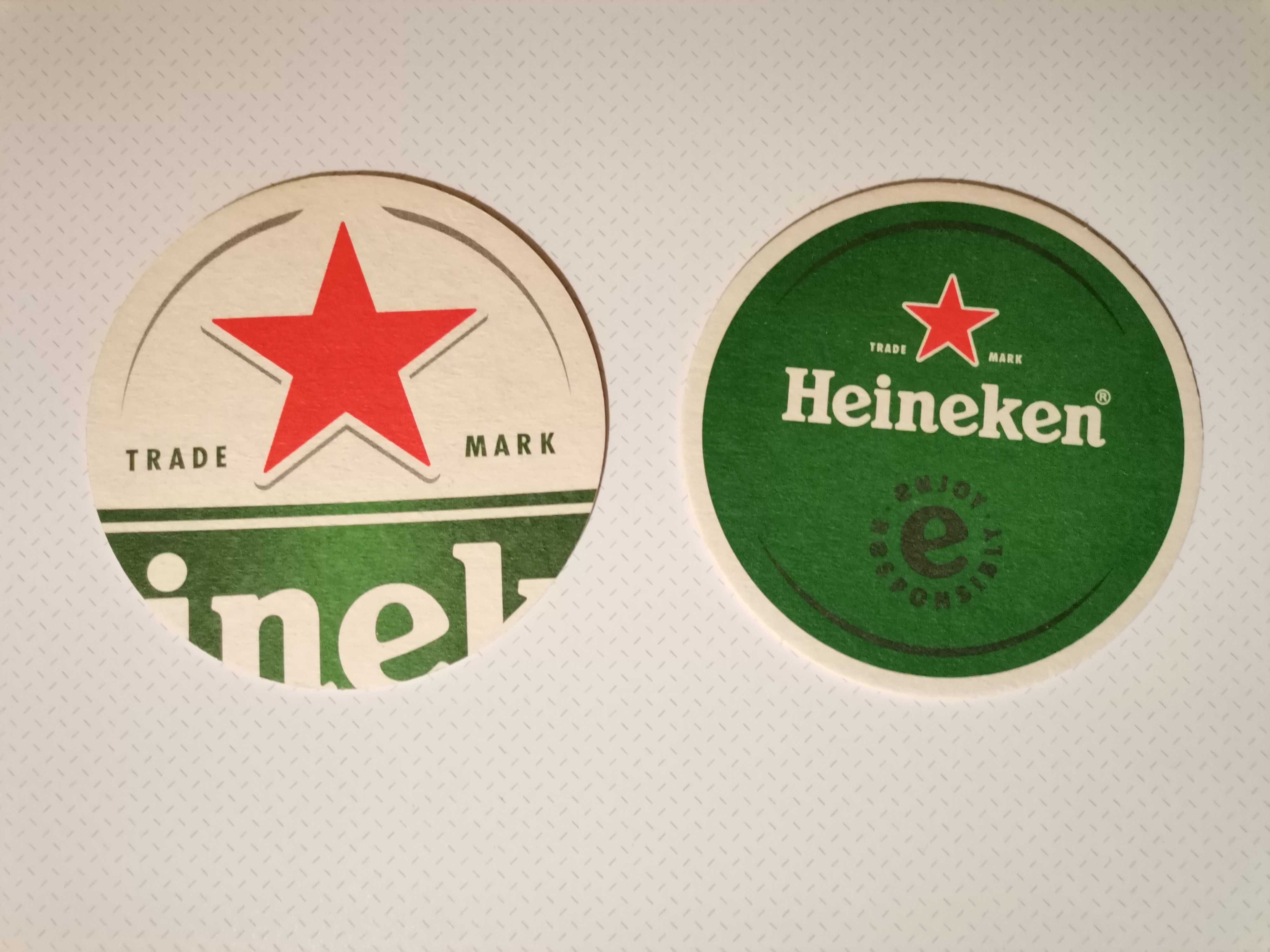 Bases para copos - Heineken, Budweiser, Beck's, Carling, Hop House