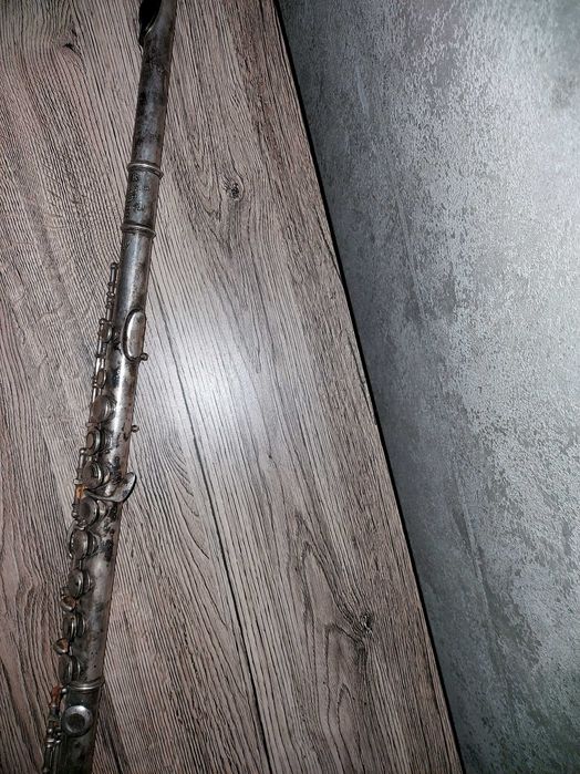 Flet srebrny antyk starocie gramofon monety instrumenty