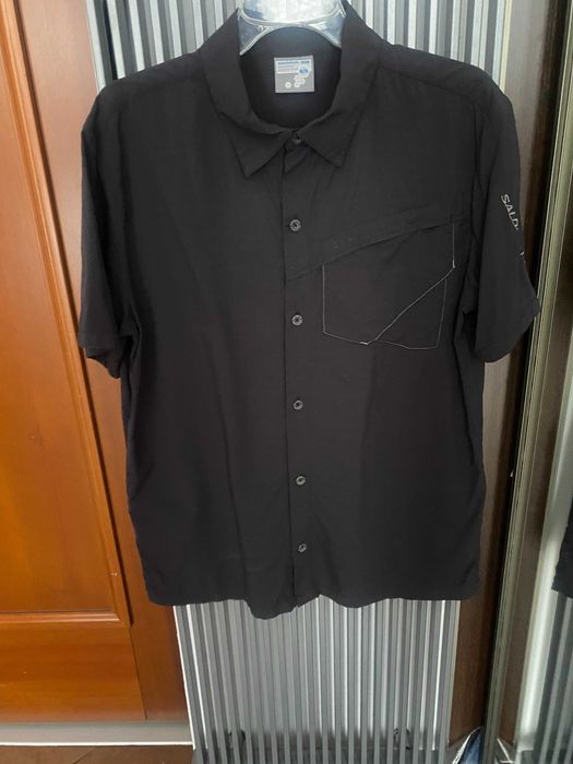 Czarna, lekka koszula Salomon