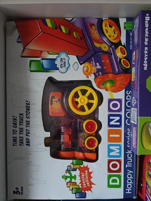 Поїзд доміно,потяг іграшка музична з доміно