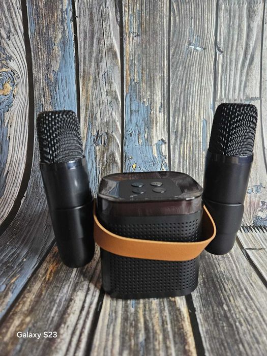 Mini zestaw do karaoke - głośnik i 2 mikrofony