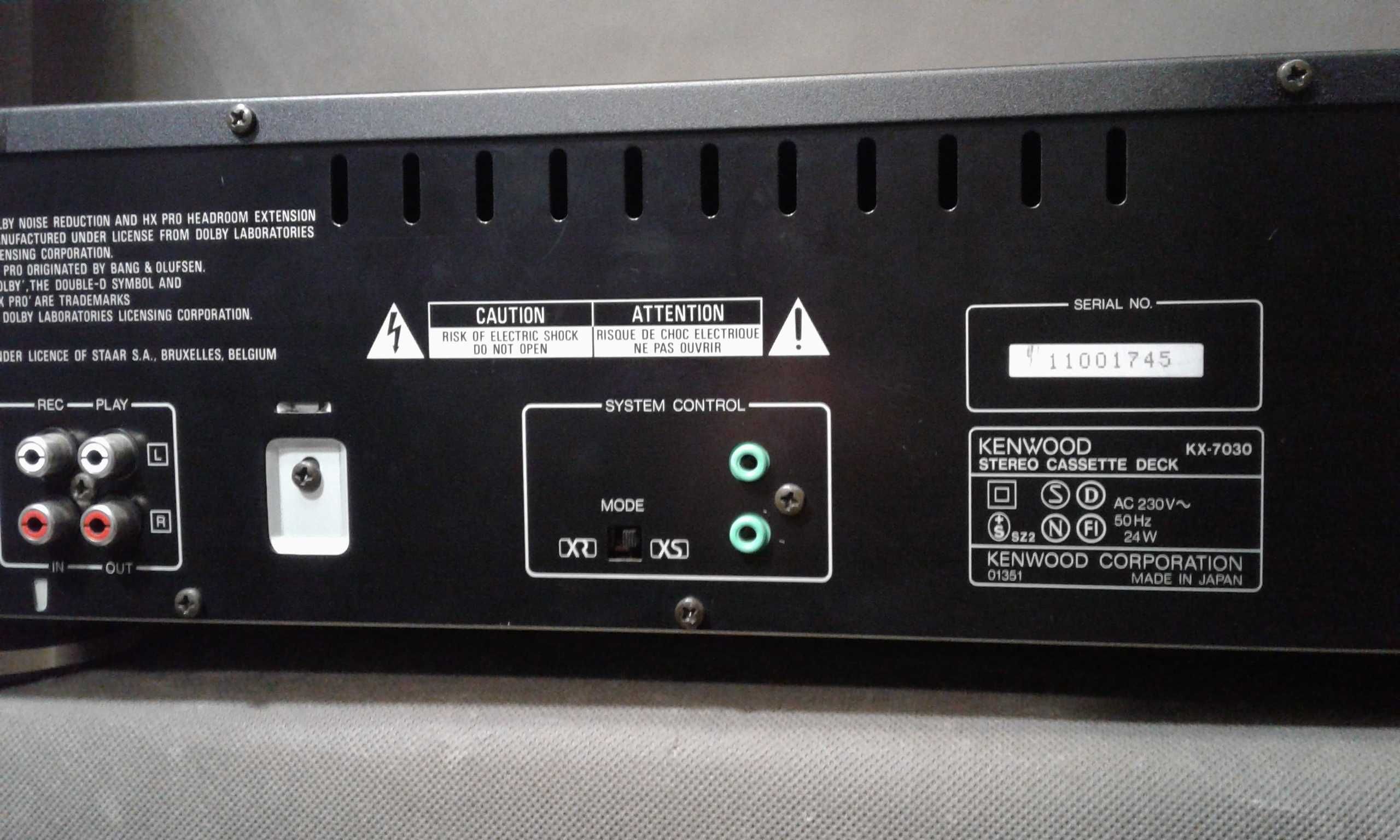 KENWOOD KX-7030, magnetofon kasetowy