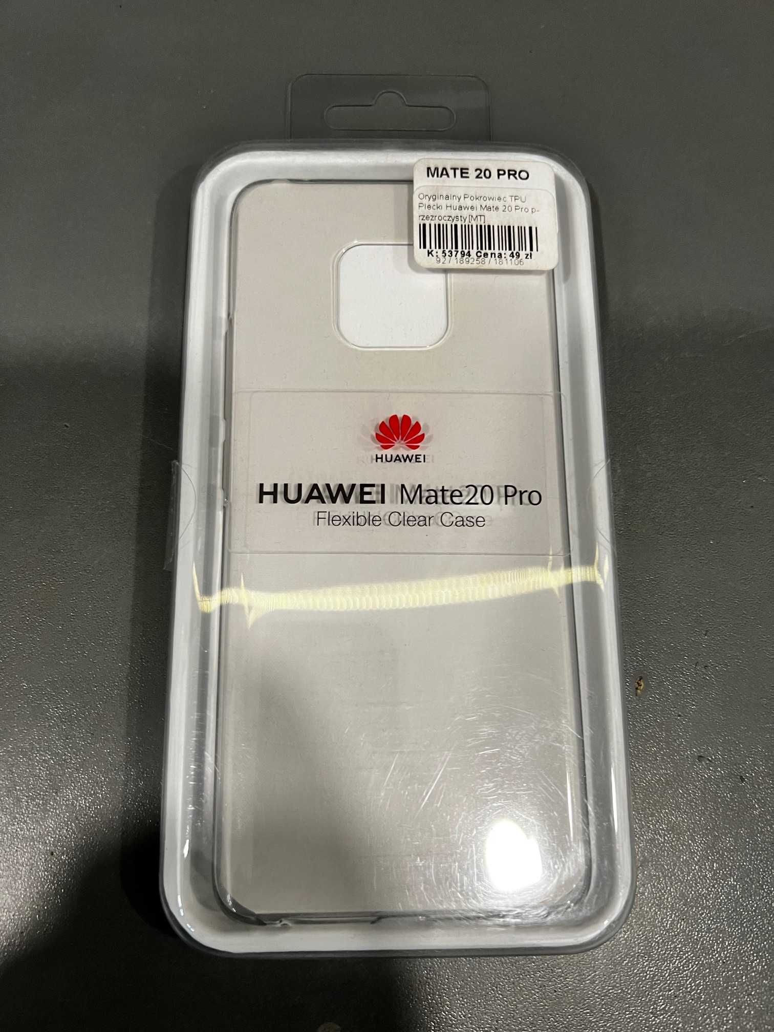 Oryginalne Etui Flexible Clear Case Huawei Mate 20 Pro