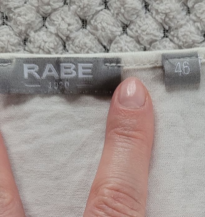 Śmietankowa bluzka damska z długimi rękawami plus size 92% wiskoza