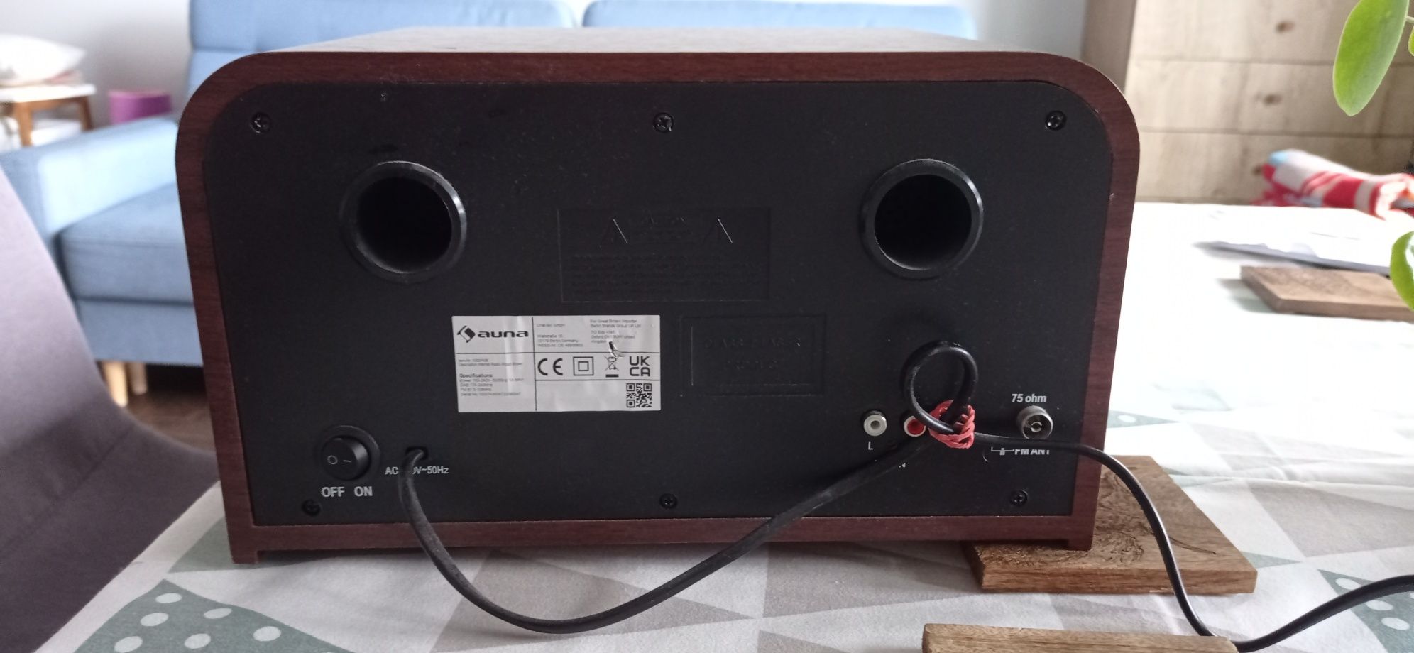 Radio Auna Retro USB Bluetooth CD Line in