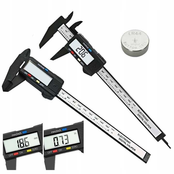 Suwmiarka Elekroniczna z Wyświetlaczem LCD 150mm / 6" Plastikowa
