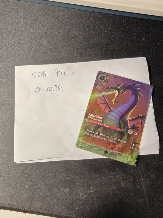 Maleficent lorcana set 9 champ promo