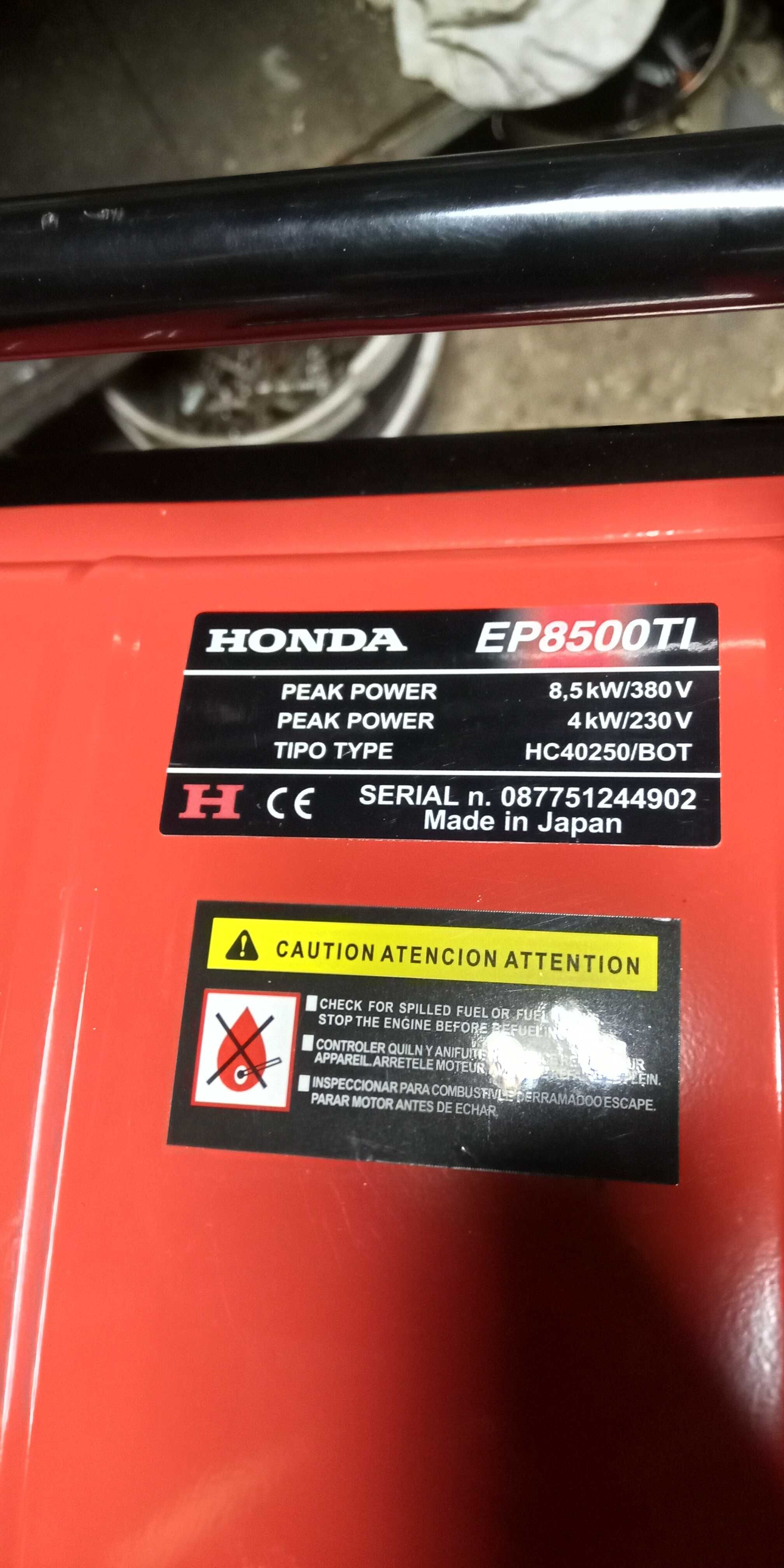 Agregat HONDA EP8500TI