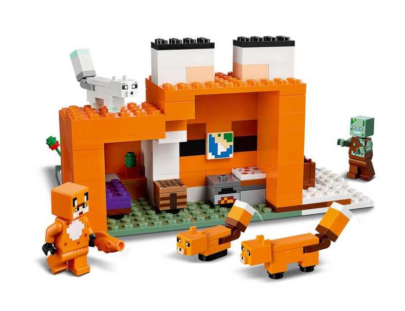 LEGO Minecraft 21178 Siedlisko Lisów PREZENT DLA DZIECI na święta NOWY
