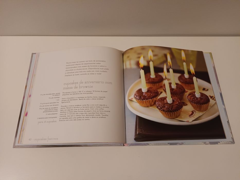 Livro sobre cupcakes