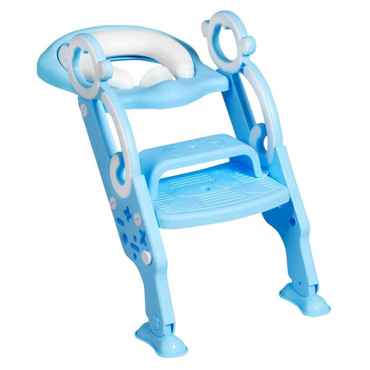 Nakładka-drabinka na sedes ze stopniami dla dzieci costway.