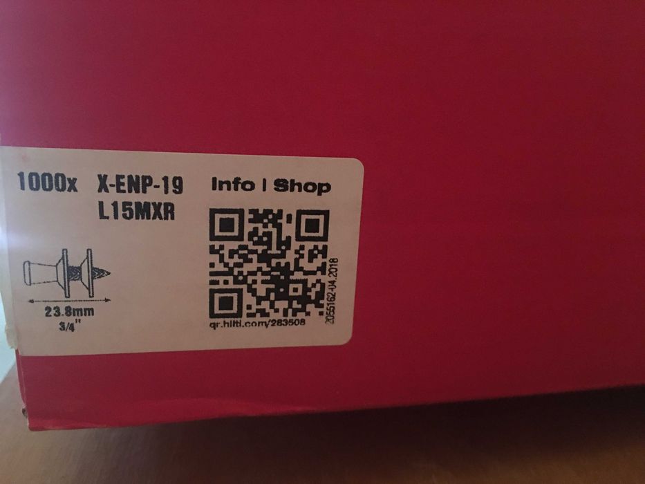 HILTI Gwoździe do blachy profil. X-ENP-19 L15MXR x1000szt nr 283508