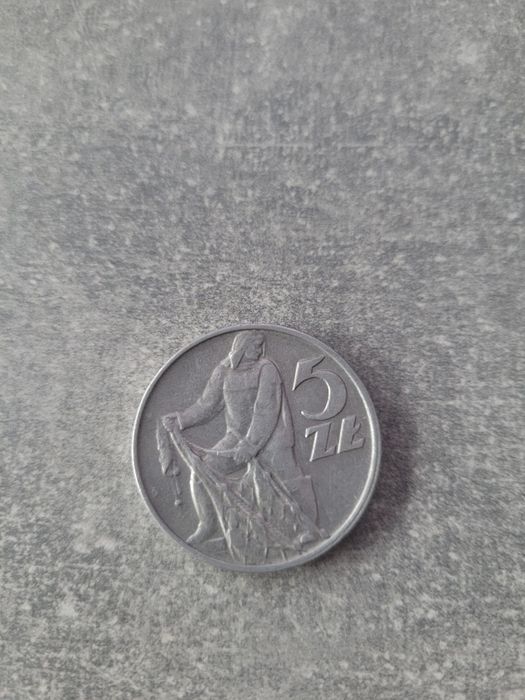 PRL Rybak 5zł 1974r