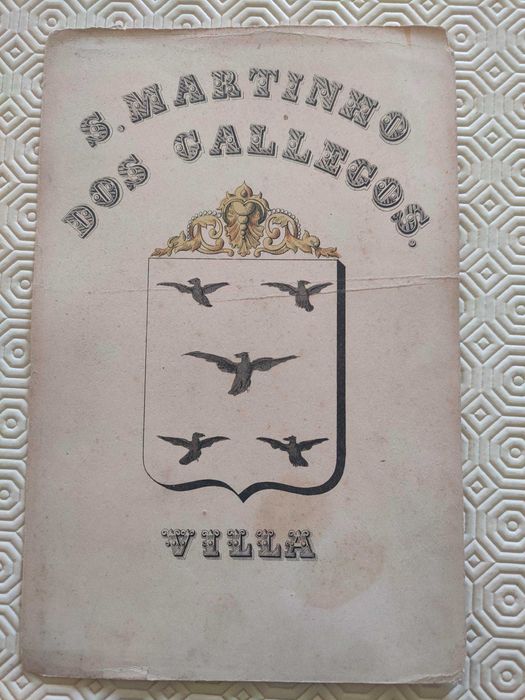 Gravuras de brasões de vilas de Portugal