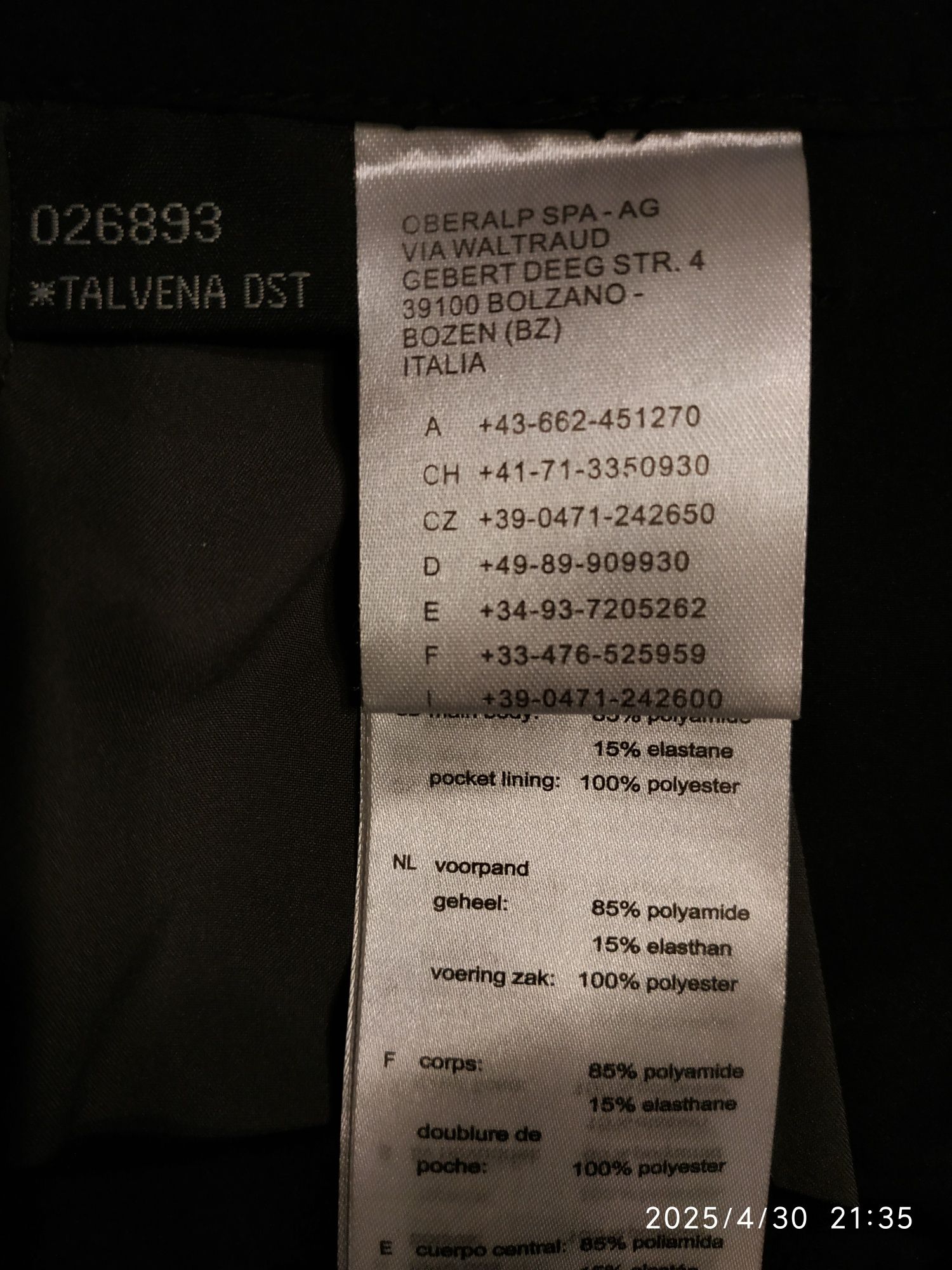 Spodnie funkcyjne damskie, czarne, r. 40, marki Salewa, nowe