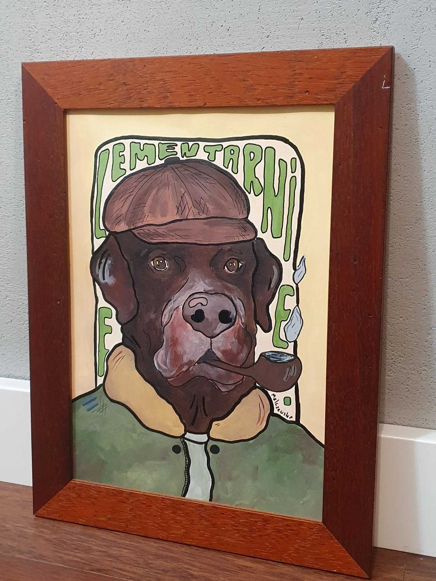 Pies Lablador obraz grafika plakat Sherlock Holmes