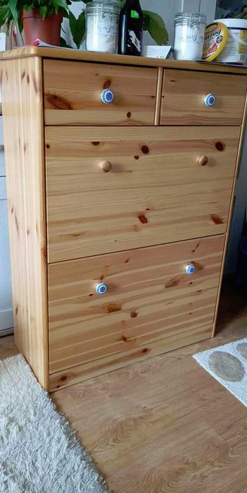 sosnowa szafka na buty