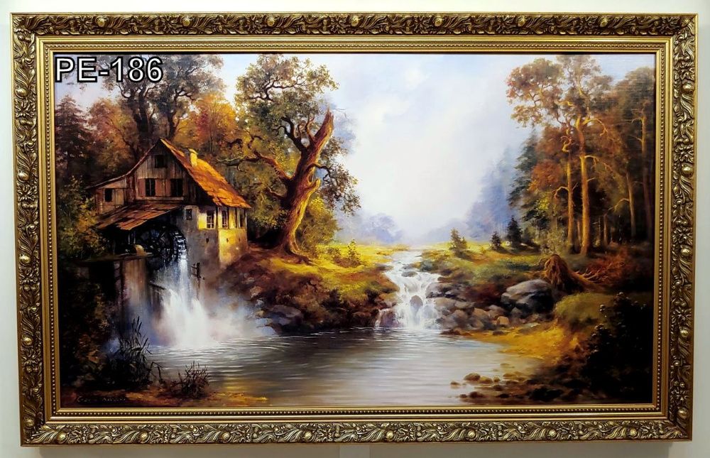 Obrazy reprodukcje w złotej stylowej ramie 110X70 CM