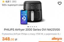 PHILIPS Airfryer 2000 Series OVI NA231/00