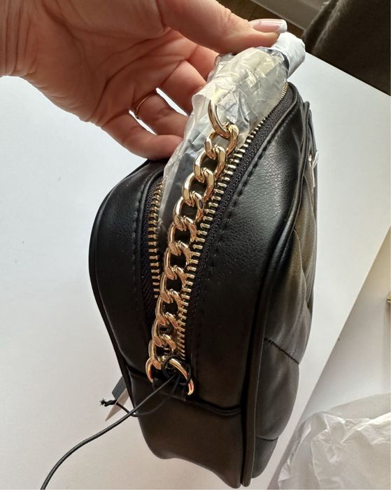 Жіноча сумка кросбоді через плече чорна victorias secret оригінал