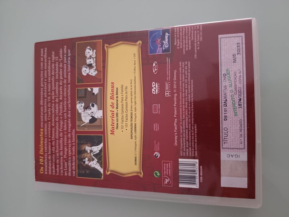 DVD Disney 101 dalmatas