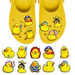 Przypinki do Crocs GUMOWE KACZKI DUCK do butów telefonu zestaw 10 szt