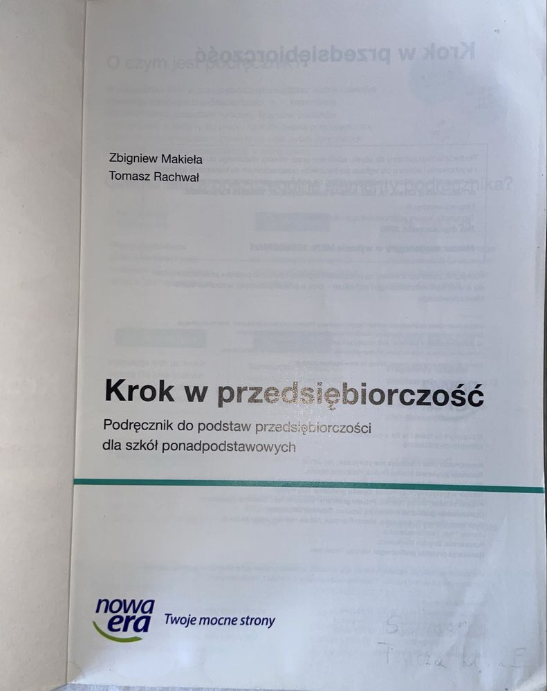 Podręcznik Krok w przedsiębiorczość
