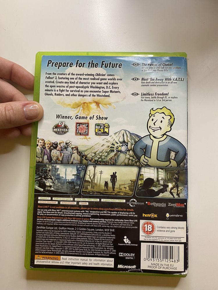 Gra Fallout 3 na konsolę Xbox360