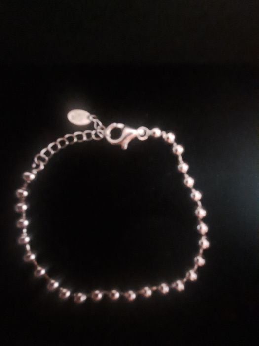 Pulseira em prata de bolhinhas