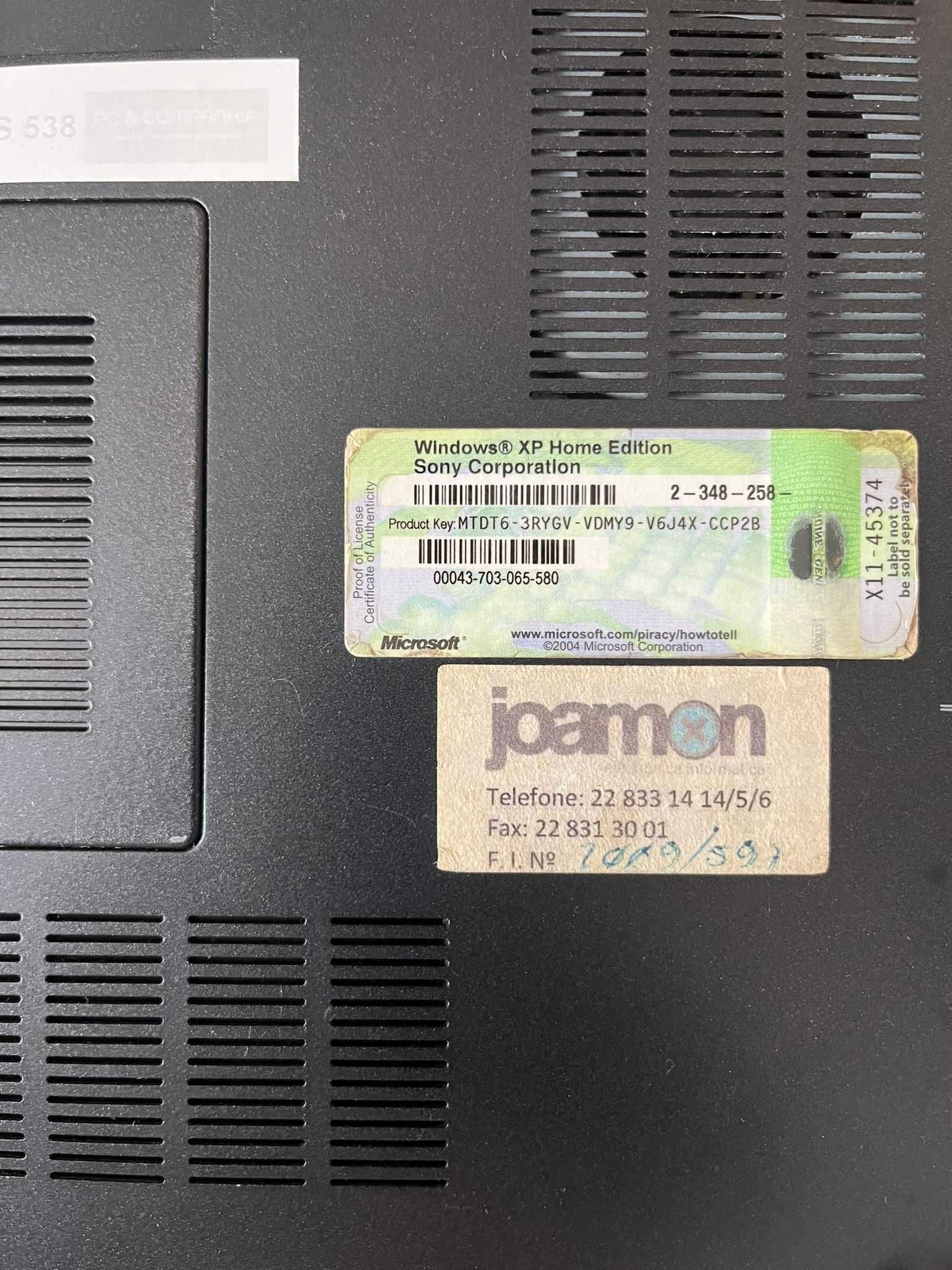 Computador Sony vaio